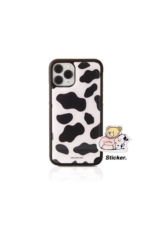 Cow Pattern Phone Case_Ivory